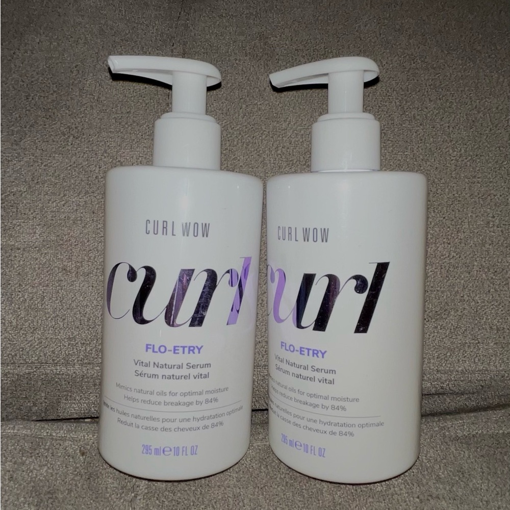 NEW! (2) COLOR WOW CURL WOW CURL FLO-ETRY VITAL NATURAL SERUM 10 FL OZ
